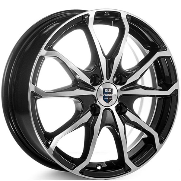 Диск K&K Brent-оригинал-(КС733) 16x6/4x100 D54,1 ET49 Алмаз-черный