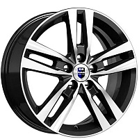  K&K Rassvet-(868) 16x6,5/5x112 D57,1 ET46 Diamond Black Gris     - 