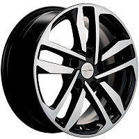  Khomen Wheels KHW1612-(Toyota/Suzuki) 16x6,5/5x114,3 D60,1 ET45 Black-FP     - 